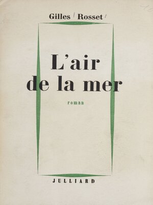 cover image of L'air de la mer